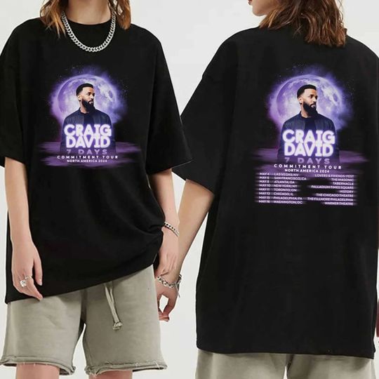 Discover Craig David - 7 Days Commitment Tour 2024 Shirt, Craig David Fan Shirt