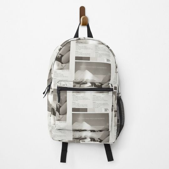 Discover The tortured poets department ,ttpd album poster with tracklist version 2 Backpack