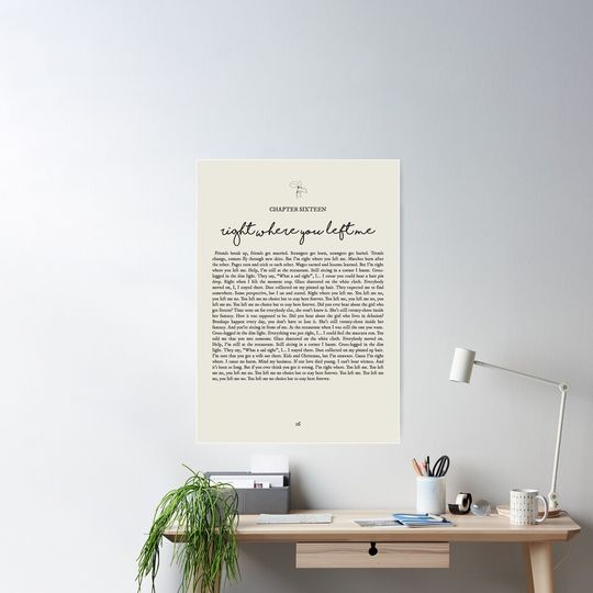 Discover Right Where You Left Me Lyrics Poster