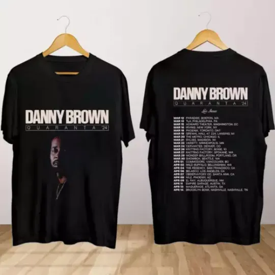 Discover Danny Brown Quaranta Tour T-Shirt, Quaranta Tour 2024 T-Shirt