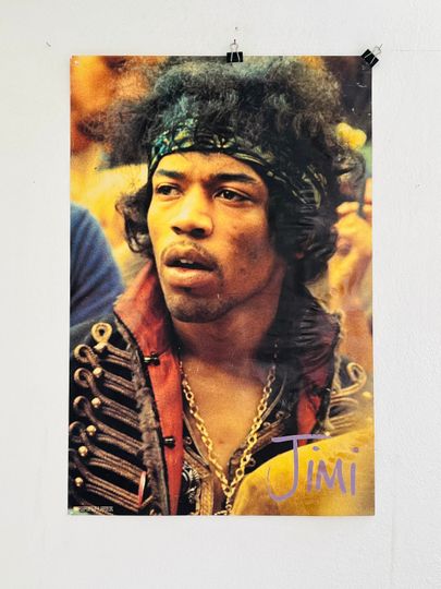 Discover rare large Jimi Hendrix poster 1990s original vintage