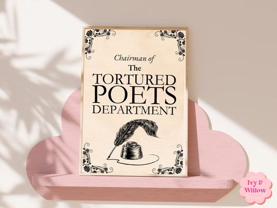 Discover The Tortured Poets Department Printable Poster