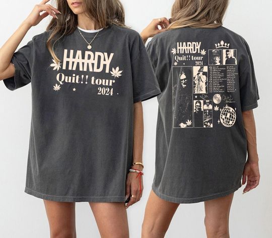 Discover Hardyy 2024 Shirt, Hardyy Quit Tour T-Shirt, Country Music Shirt, Country Concert Shirt