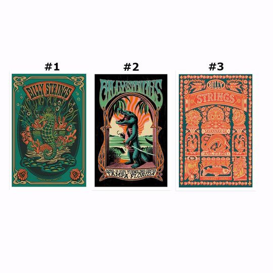 Discover Billy Strings Yuengling Center Tampa Fl Spring Tour April 13 2024 Poster