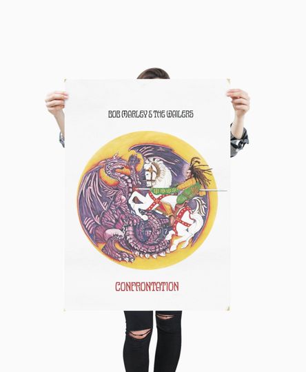 Discover Bob Marley - Confrontation / Premium Matte vertical poster
