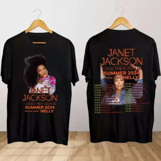 Discover Janet Jackson Together Again Summer Tour 2024 T-Shirt