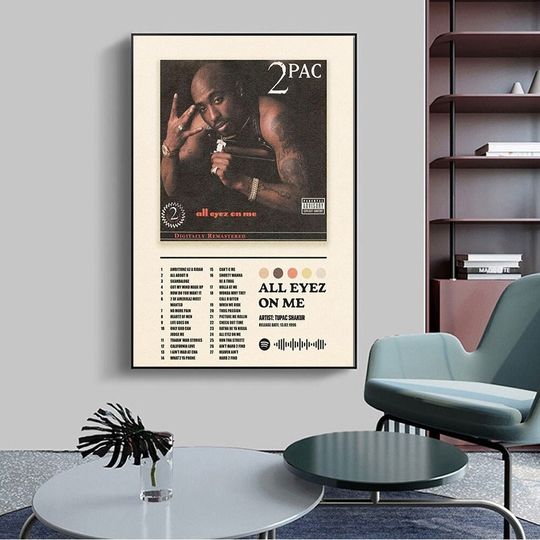 Discover 250# 2pac painting - tupac poster