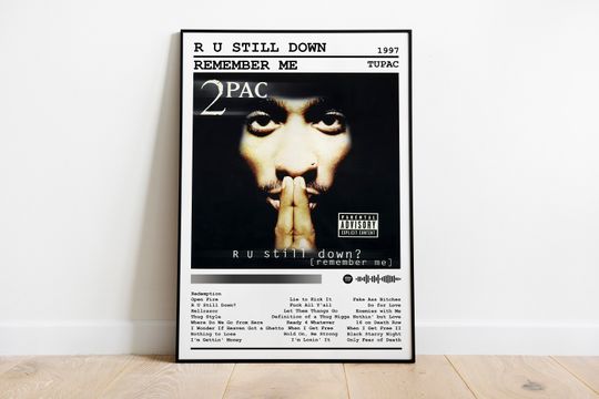 Discover tupac poster print | r u still down remember me poster