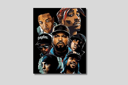 Discover Rap Legends Poster Print, Hip Hop Rap Legends