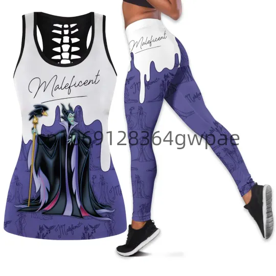 Discover 2024 Evil Villains Women Cutout Tank Top Leggings Yoga