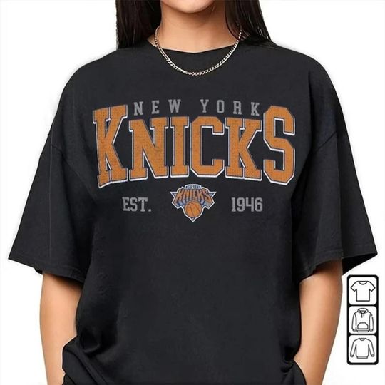 Discover Vintage New York Basketball Sweatshirt, Knicks Shirt