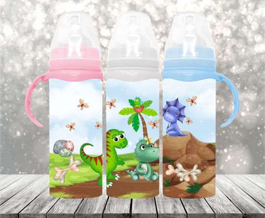 Discover 8oz. Dinosaur straight baby bottle tumbler