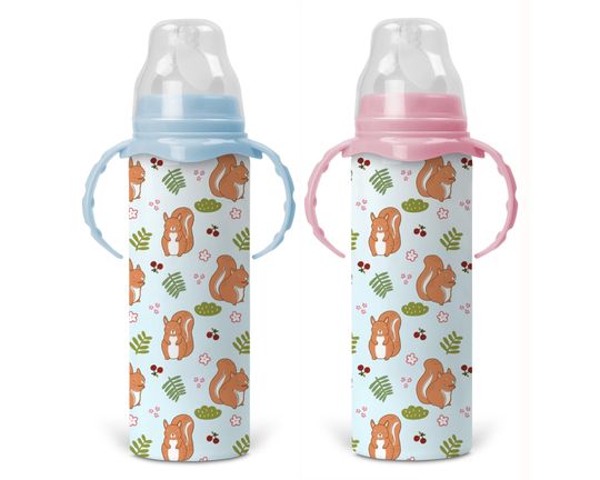 Discover Squirrel Lover Animals Baby Bottle