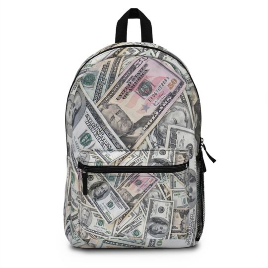 Discover Currency Couture: Dollar Print Backpack