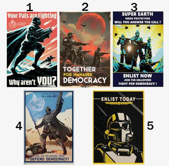 Discover Custom Helldivers 2 2024 Poster