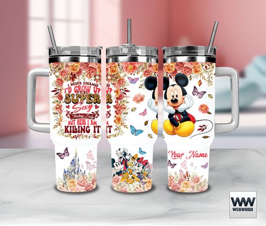 Discover Mouse Cartoon Character Sublimation Design For 40oz