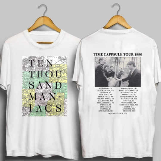 Discover Vintage 1990 10,000 Maniacs Time Capsule Tour T-Shirt