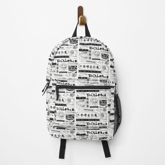 Discover Trollface - Coolface collage Backpack