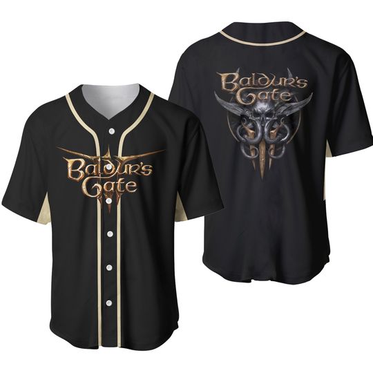 Discover Baldur's Gate 3 Fan Gamer 3D Baseball Jersey