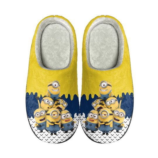 Discover Cute Minions Cozy Unisex Winter Slippers