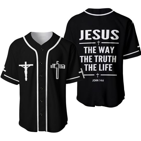 Discover Jesus The Way The Truth The Life Baseball Jersey