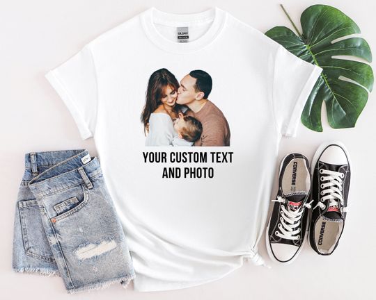 Discover Custom Photo Shirt Personalized T-Shirt CUSTOM Printing T-Shirt Make Your Own Shirt Gift T-shirt