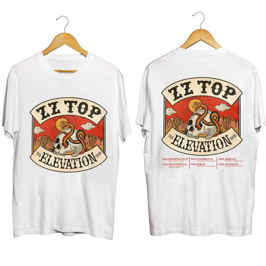 Discover ZZ Top The Elevation Tour 2024 Shirt, ZZ Top Band Fan Shirt