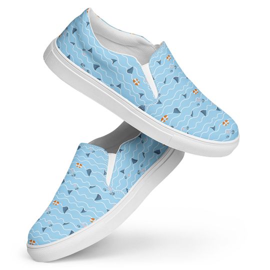 Discover Shark Printed Casual Slip On Shoes