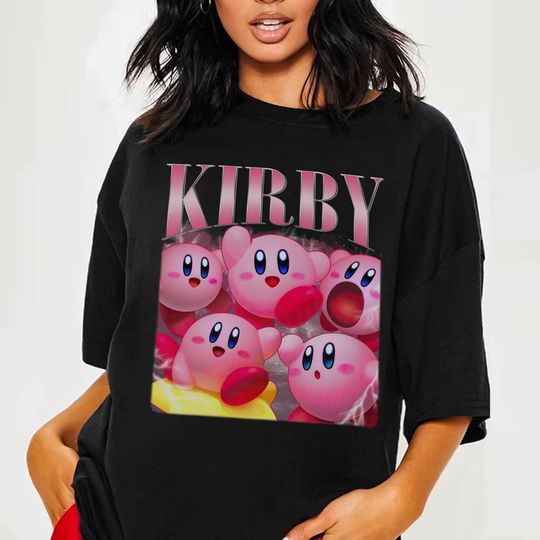 Discover Kirby Shirt | Vintage Kirby Shirt | Kirby Homage Shirt | Kirby Video Game Shirt | Funny Kirby Cute Shirt