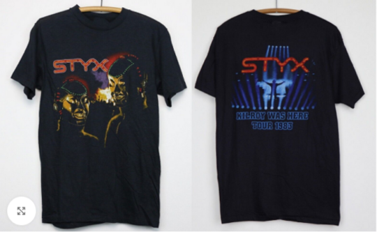 Discover 1983 Styxs Kilroy Was Here Tour T-Shirt