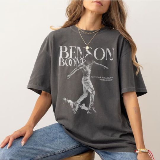 Discover Vintage Fireworks and Rollerblades Benson World Tour 2024 Shirt