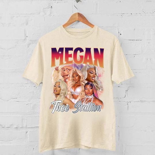 Discover Vintage Megan Thee Stallion 90s Shirt, Rapper Megan Thee Stallion Bootleg Shirt