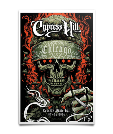 Discover Cypress Hill Tour April 24 2024 Concord Music Hall Chicago IL Poster