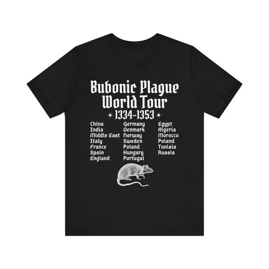 Discover Funny Meme Bubonic Plague World Tour Cringe T-Shirt