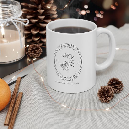 Discover tortured poets department mug | ts 11 mug | all's fair in love and poetry mug