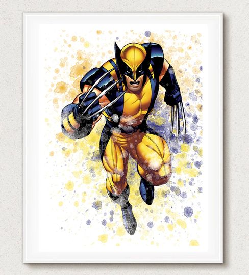 Discover Wolverine, Wolverine Print, Wolverine Decor, Wolverine Poster