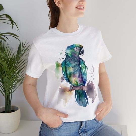 Discover Parrot Macaw Watercolour T-Shirt