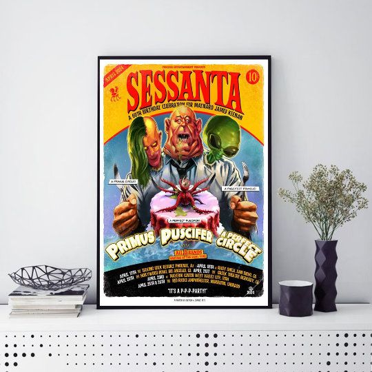 Discover Primus, Puscifer, and A Perfect Circle Plot 2024 Tour Poster