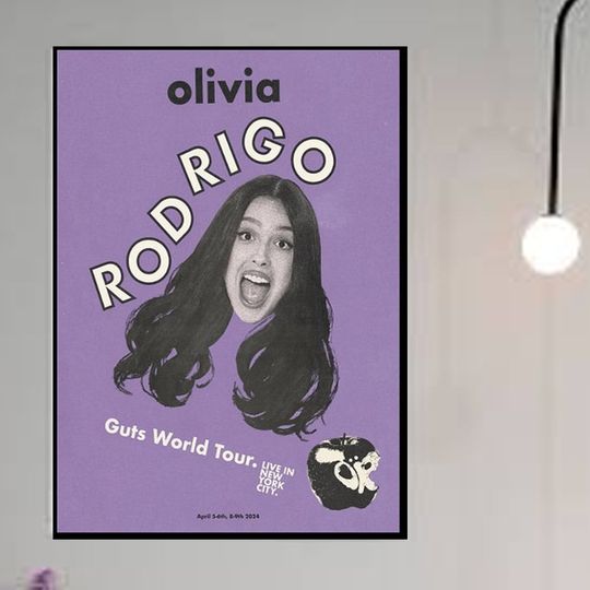 Discover Olivia Rodrigo Guts World Tour Live In New York City 2024 Poster