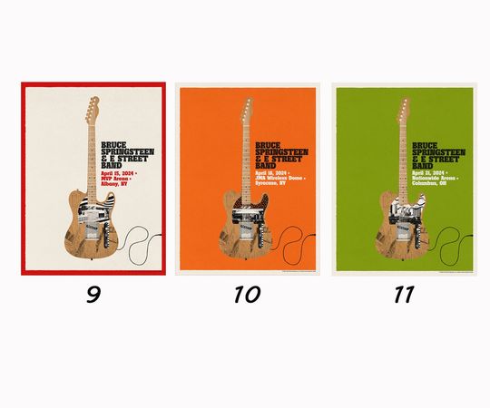 Discover Columbus April 21 Bruce Springsteen & The E-Street Band World Tour 2024 Poster