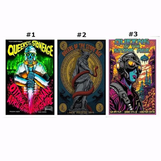 Discover Stream Queens OF The Stone Age Tour At Videotron Centre QC On April 2024 Poster