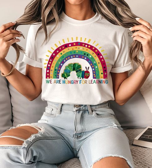 Discover We Are Hungry For Learning Shirt, Back To School Gift