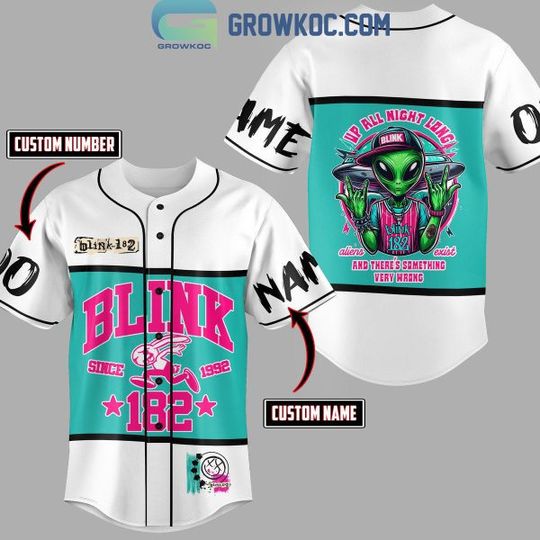 Discover Personalized B182 Up All Night Long Baseball Jersey