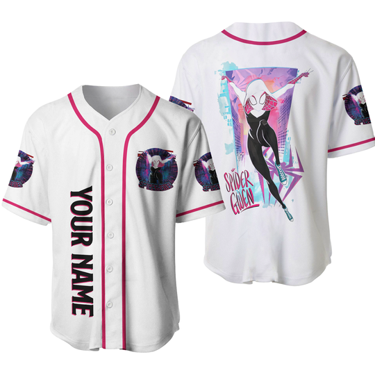 Discover Personalized Spider Gwen Baseball Jersey