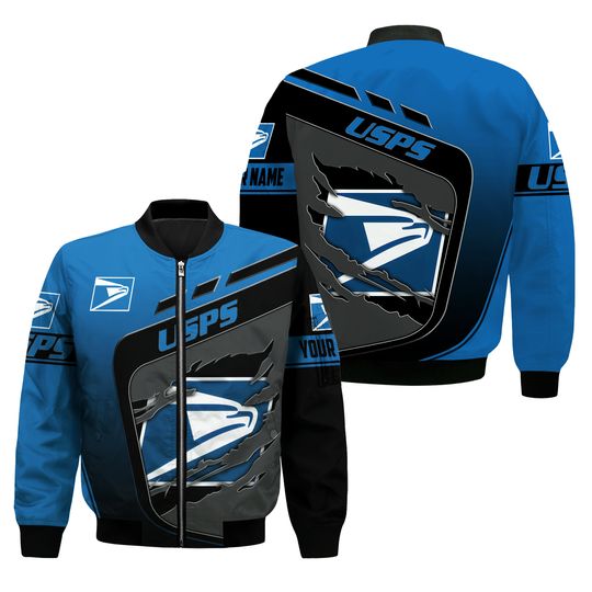 Discover Personalized Name US Postal Worker Bomber Jacket