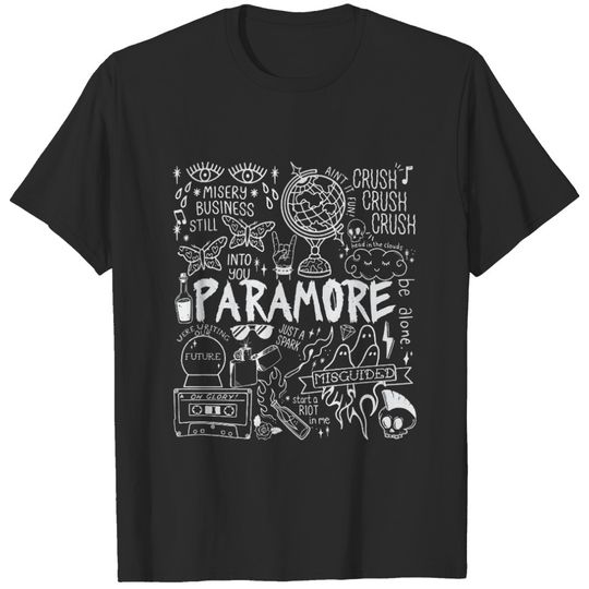 Discover Paramore Doodle Art Shirt, Vintage Paramore Album Lyric Merch Tee