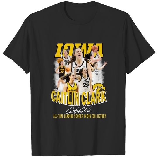 Discover Caitlin Clark All Time Leading Scorer In Big Ten History Shirt, Basketball 2024 Caitlin Clark Shirt