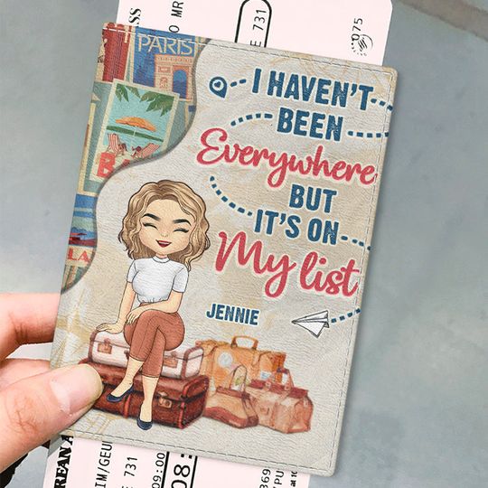 Discover Just A Girl Who Loves Traveling Custom Gift For Bestie Personalized Passport Cover