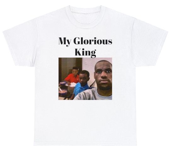 Discover My Glorious King LeBron James, Funny Celebrities Pictures, Funny Tshirt