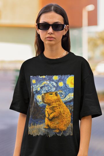 Discover Capybara Van Gogh Capy Gogh T-Shirt